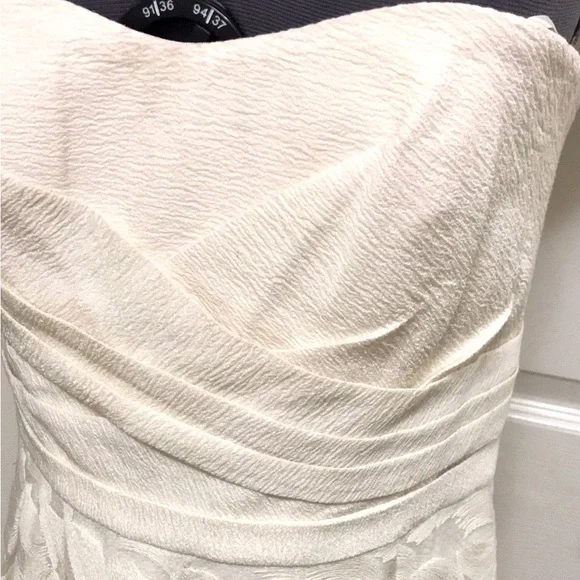 BCBGMaxAzria Adrianna Strapless Dress Ivory - Picture 6 of 15